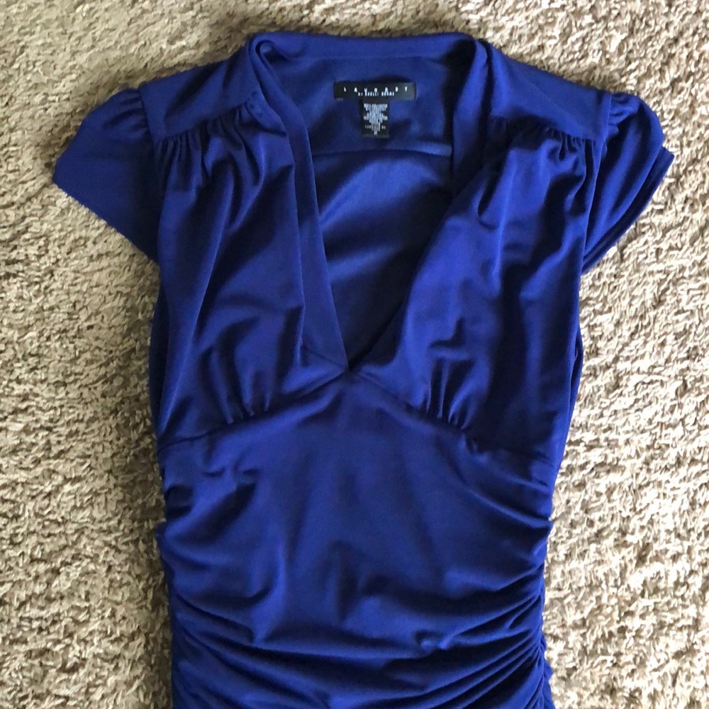 Laundry blue capsleeve dress